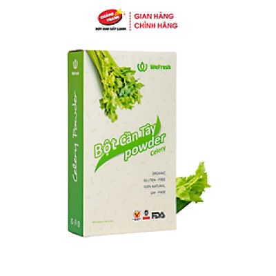 Bột Cần Tây Sấy Lạnh Nguyên Chất Quảng Thanh Hộp 30g - Hỗ trợ giảm cân, giảm mỡ bụng, giảm mụn, giảm gút