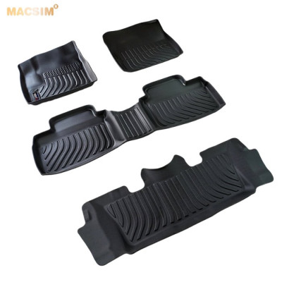 Thảm lót sàn xe ô tô Toyota Veloz/ Avanza 2022 Nhãn hiệu Macsim chất liệu nhựa TPE cao cấp màu đen