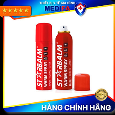 Xịt giảm đau Starbalm làm nóng cơ, hạn chế chấn thương trong thể thao 150ml, xuất xứ Hà Lan