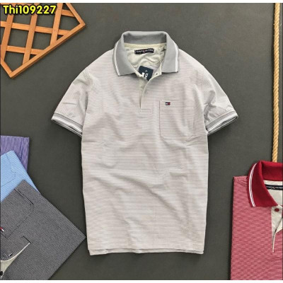 Áo Thun Nam Tay Ngắn Có Cổ, Túi Ngực Trái