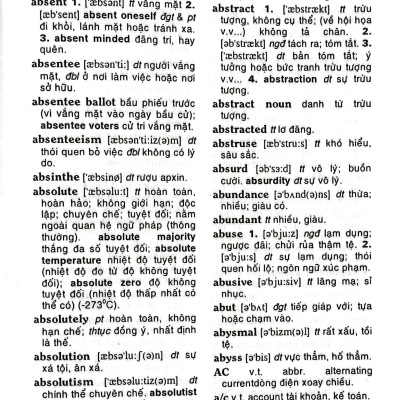 Từ Điển Anh-Việt (Khoảng 301.000 Từ)