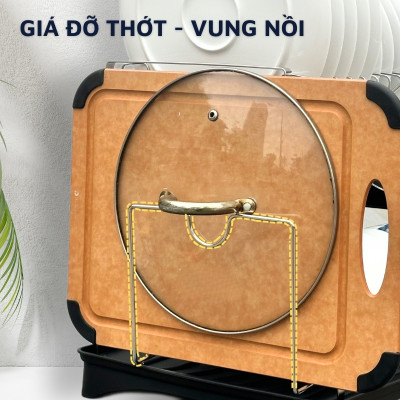 Kệ để chén bát đĩa, úp cốc inox DandiHome có khay hứng nước tặng kèm