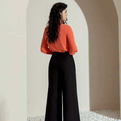 Quần dài công sở thiết kế dáng suông cúc trang trí HeraDG chất liệu Tuytsi cao cấp SQDBC3006