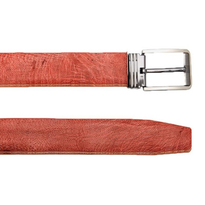 HP4429-30-31-32 - Thắt lưng nam da đà điểu Huy Hoàng trơn 4P đầu kim màu đen, nâu đất, nâu đỏ, vàng