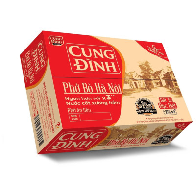 Thùng Phở Bò Hà Nội Micoem Cung Đình (30 Gói)
