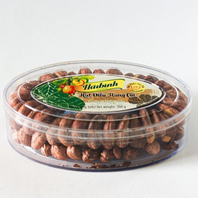Hạt điều rang củi hộp Oval loại cao cấp Hải Bình 260g
