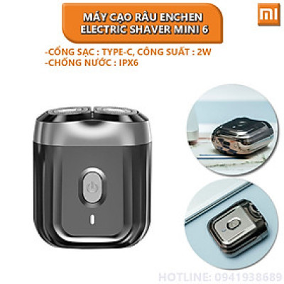 Máy cạo râu 2 lưỡi xiaomi Enchen Electric Shaver Mini 6 - Hàng chính hãng