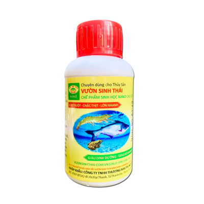 Combo 2 chai Chế phẩm sinh học VƯỜN SINH THÁI nuôi Tôm, Cá, Ếch