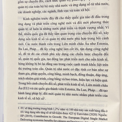 Sách - Quản Trị Nhà Nước Trong Nền Kinh Tế Số Ở Một Số Nước Châu Âu