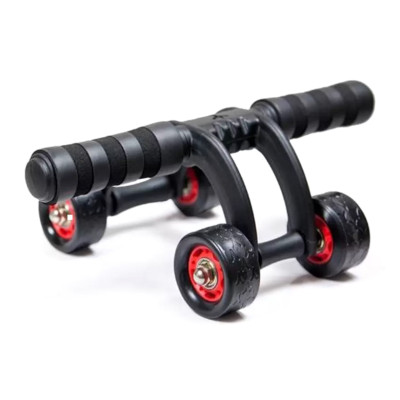 Con Lăn Tập Cợ Bụng 4 Bánh Thương Hiệu PaKaSa Được Tặng Kèm Thảm Lót ( Kích Thước 33 x 25 x 12 cm )- Hàng Chính Hãng 