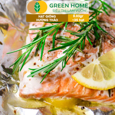 Hạt Giống Cây Hương Thảo GreenHome, Rosemary, Gói 0,03g~35 hạt, Dễ Trồng, Thu Hoạch Quanh Năm G06