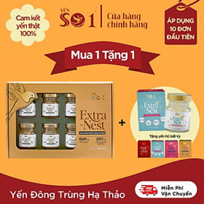 [Set 6 Lọ Yến 70ml ] Yến Số 1 Chưng Sẵn Đông Trùng Hạ Thảo, Yến tươi, Yến thật 100%