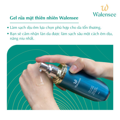 Gel rửa mặt làm sạch & giảm nhờn cho da Gel Silky Cleanser Walensee 100ml