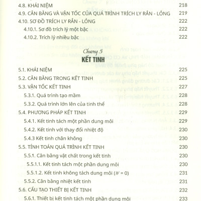 Các Quá Trình, Thiết Bị Trong Công Nghệ Hóa Chất Và Thực Phẩm, Tập 4: Phần Riêng Dưới Tác Động Của Nhiệt (Chưng Luyện, Hấp Thụ, Hấp Phụ, Trích Lý, Kết Tinh, Sấy)
