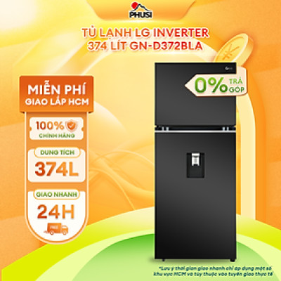 Tủ lạnh LG Inverter 374L GN-D372BLA - Chỉ giao HCM