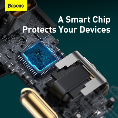 Tẩu sạc nhanh mở rộng 120W Baseus Share Together Fast Charge dùng cho xe hơi (120W, TypeC / USB Port, QC / PD3.0 Car Quick Charger with Cigarette Lighter Expansion Port ) - Hàng chính hãng