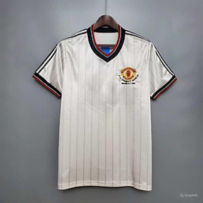 Áo Bóng Đá Retro Manchester United 1983 - Sân Khách bản cao cấp vải Cotton Polyester