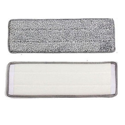 Combo 2 Bông Lau Nhà Thay Thế Cho Bộ Lau Nhà Tự Vắt 2 Ngăn Kích Thước 32 x12cm