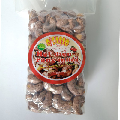 500G Hạt Điều Rang Muối Vỏ Lụa Loại Cồ O