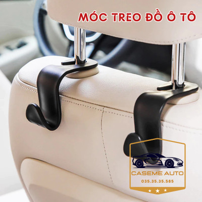 Móc Treo Đồ Chữ S Gắn Sau Ghế Ô Tô Xe Hơi, Nhựa ABS Cao Cấp An Toàn, Tiện Lợi, Hàng Dày Loại 1 - Hàng Nhập Khẩu