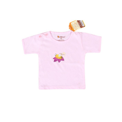 Sơ sinh - Áo sơ sinh màu cái nút vai tay ngắn in chuyển nhiệt BABIBOO BB31