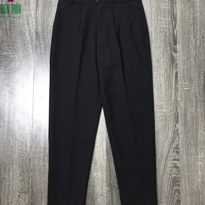 Quần tây nữ Hiền Trần BOUTIQUE lưng cạp cao âu công sở đẹp màu đen đồ đi học form chuẩn tôn dáng