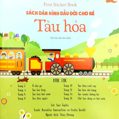 First Sticker Book - Sách Dán Hình Đầu Đời Cho Bé - Tàu Hỏa