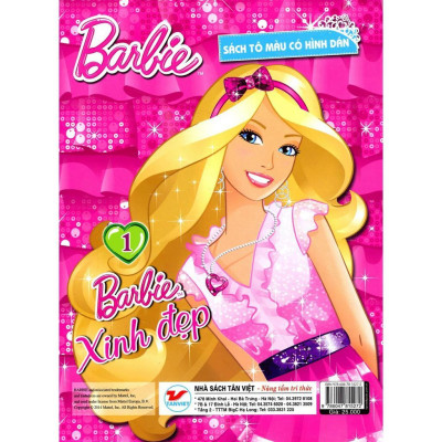 Sách - Barbie Xinh Đẹp 1 - Tô Màu Có Hình Dán - Tân Việt Books