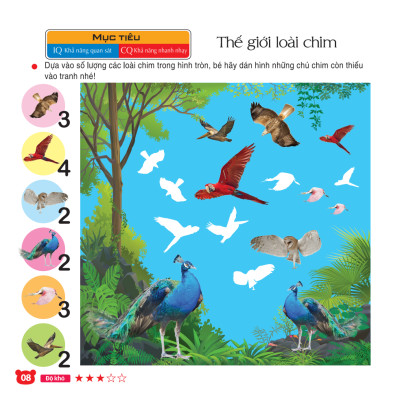 208 Miếng Dán Hình Thông Minh - IQ-EQ-CQ: Chơi Cùng Các Con Số