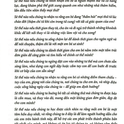 Nuôi Dạy Con Theo Phương Pháp Montessori: Em Bé Sơ Sinh Từ 0-1 Tuổi