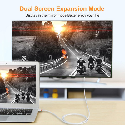 Cáp chuyển đổi di động Thunderbolt DP - DP, cổng HD cho máy chiếu HDTV, PC