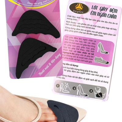 Combo 01 cặp lót giày nguyên bàn chân đa năng và 01 cặp lót mũi giày đệm êm ngón chân_buybox_BBPK11&BBPK50