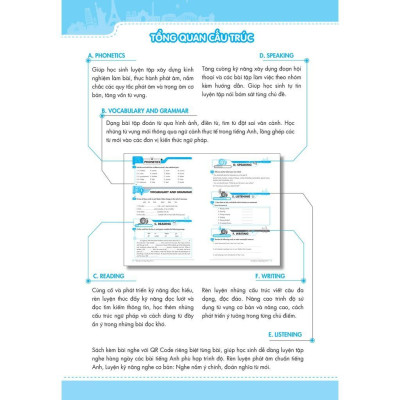 Sách - Big 4 Bộ Đề Tự Kiểm Tra 4 Kỹ Năng Nghe - Nói - Đọc - Viết Cơ Bản Và Nâng Cao Tiếng Anh Lớp 8 - Tập 1 - Megabook