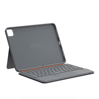 Case bao da bàn phím bluetooth V5.3 tích hợp trackpad / touchpad hiệu WIWU WK005 cho iPad Pro 11 M2 M3 M4 Pro 11 2020/21/22 Air 4/5/6/7 M2 M3 - Bàn phím từ tính nam châm tháo rời, tích hợp giá đỡ - Hàng nhập khẩu