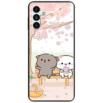 Ốp lưng dành cho Samsung A13 5G - Samsung A33 5G - Cặp Đôi Mèo Hái Hoa
