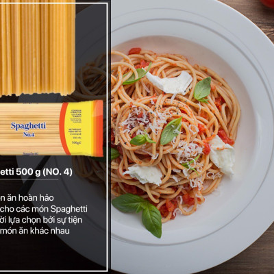 COMBO 5 Gói Mì Ý Spaghetti Số 4 Biondi 500g | Biondi Spaghetti No.4 500g
