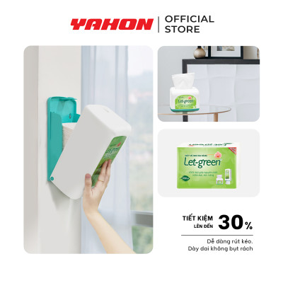 Combo Bao Bổ Sung Khăn Giấy Vệ Sinh Đa Năng 10*21cm LET-GREEN, 700 Tờ/Bao