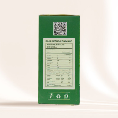 Rong Nho Tách Nước OKINAWA Hộp 240g (12 Gói x 20g) Giàu Dinh Dưỡng