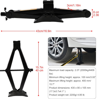 Bô kích nâng gầm xe ô tô, xe hơi 2T - cho dòng sedan, hoặc cross A