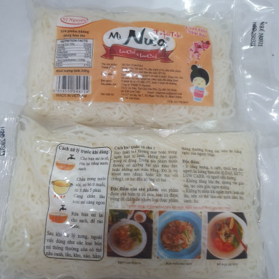 Combo 5 Gói Mì Nưa Vị Nguyên Das Keto 240g