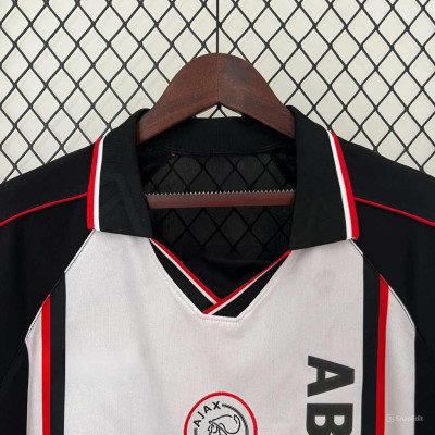 Áo Bóng Đá Retro Ajax 1998 - Sân Khách bản cao cấp vải Cotton Polyester