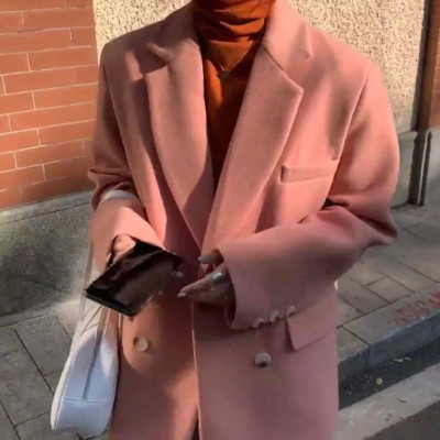 Áo khoác dạ nữ dáng Blazer/Vest form rộng thời trang ulzzang Hàn Quốc cao cấp - Hàng trần bông siêu ấm