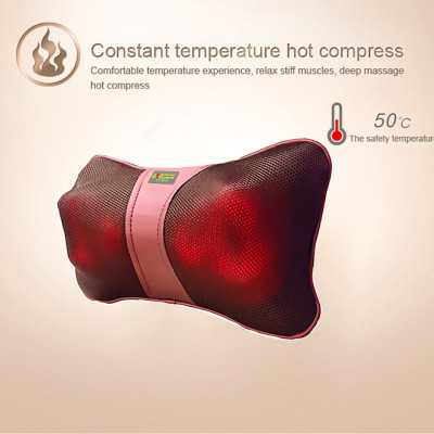 Gối massage Ayosun màu đỏ mận