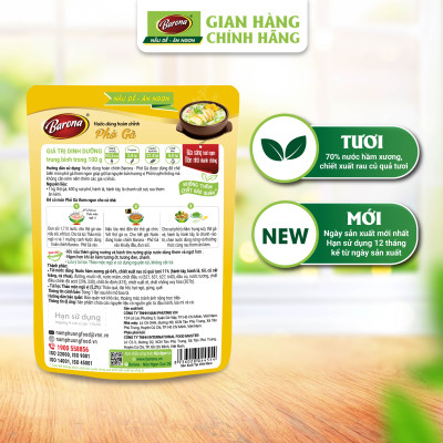 Nước Dùng Phở Gà Barona 145g tươi ngon chuẩn vị không cần nêm nếm
