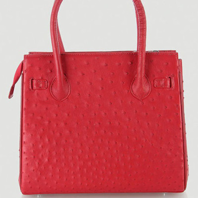Túi xách da đà điểu Huy Hoàng cao cấp màu đỏ HT6441