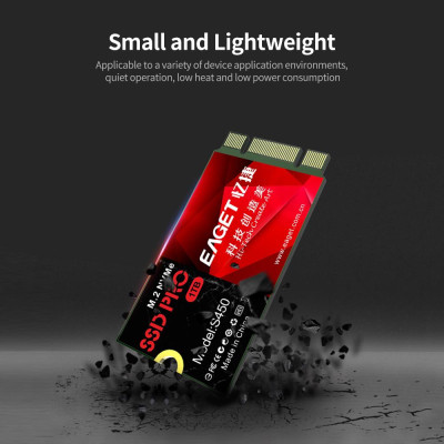 EAGET S450 SSD M.2 PCIe NVMe Solid State Drive High Speed Transmission Compact Slient Shockproof SSD for PC Laptop 1TB