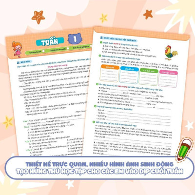 Sách - Phiếu Bài Tập Cuối Tuần Tiếng Việt Lớp 4 - Megabook