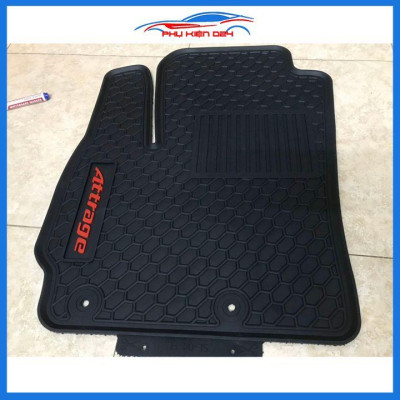 Lót sàn ô tô cao su Attrage 2015-2016-2017-2018-2019-2020-2021-2022 không mùi chống trơn trượt