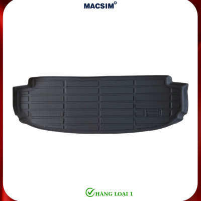 Thảm lót cốp xe ô tô Hyundai Custin Nhãn hiệu Macsim chất liệu nhựa TPE cao cấp màu đen