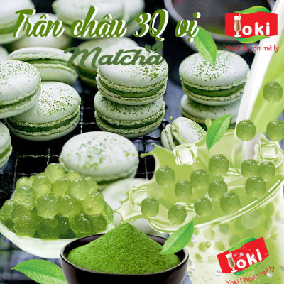 Combo Trân châu 3Q vị đào và Trân châu 3Q vị Matcha